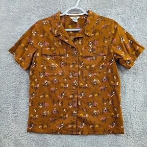 Duluth Trading Shirt XS Chicken Gnome Heirloom Gardening Hemp Organic Cotton